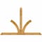 Ekena Millwork Richland Rough Sawn Timber Gable Bracket, Western Red Cedar, 108"W x 72"H x 4"D x 6"F, 16/12 Pitch GBW108X72X0406RIC00RWR - alternate 1